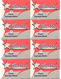 40 Silver Star Super Stainless Steel Double Edge Razor Blades
