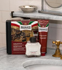 Proraso Classic Shaving Duo Kit, Nourishing For Coarse Beard Formula With Shaving Cream Tube And After Shave Balm