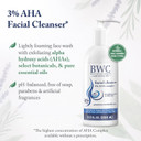 Beauty Without Cruelty Aha Facial Cleanser  Exfoliating Face Wash With Botanicals & Essential Oils, Benefits Normal To Oily Skin, Vegan-Friendly & Cruelty-Free, 8.5 Fl Oz