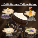 Beef Tallow For Skin - Homemade Beef Tallow And Honey Balm Moisturizer - Natural Grass - Fed Beef Tallow Skincare With Raw Honey Moisturizing Cream For Face Body Lotion Skin Care (3.9 Oz, Unscented)