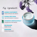 Blue Pearlsation One Day 8 Cups Aqua CreamCooling Effect & Light Weight Texture, Hypoallergenic Soothing & Wrinkle Care Cream With Niacinamide, Marine Collagen Formula Korean Skin Care1.69 Floz