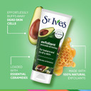 St. Ives Soft Skin Face Scrub, Avocado & Honey Moderate Exfoliator For Soft, Smooth Skin, Oil-Free Facial Scrub Made With 100% Natural Exfoliants, 6 Oz, 6 Pack