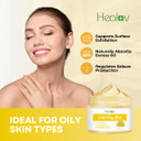 Sulfur Face Mask  All Natural Sulfur Facial Clay Mask  Glowing Skincare For Acne, Spots, Oily Skin  Sulfur Acne Cream Absorbs Excess Oil And Unclogs Pores  Kaolin Mask Treatment