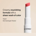 Honest Beauty Moisturizing Vegan Tinted Lip Balm | Antioxidant-Rich Acai Extracts + Avocado Oil | Paraben Free + Cruelty Free | Summer Melon