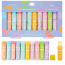 10Pc Fruity Lip Balm Collection - Hydrating Lip Balms Infused W/Fresh Fruity Flavors - Vitamin Enriched Nourishing Lip Balm Set