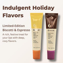 Glossier Limited Edition Balm Dotcom Duo - Holiday Lip Balm Set With Biscotti & Espresso Flavors, Moisturizing, Nourishing, Sheer Tints, 15Ml Each