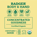 Badger Balm Unscented, 100% Organic Olive Oil & Beeswax, Fragrance Free Hand Cream, Long Lasting Sensitive Skin Moisturizer, 2 Oz Tin