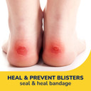 Dr. SchollS Blister Cushions Seal & Heal Bandage For Feet, Toes, Heels & Hands, 12 Ct - Blister Prevention Pads, Hydrogel Technology Protects From Painful Shoe Pressure & Rubbing, Water-Resistant