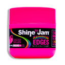 Ampro Shine-N-Jam Rainbow Edges - Strong Hold Curly Hair Gel For Women - Styling Gel For Women - Strengthens With Silk Protein - Cherry Apple - 4 Oz