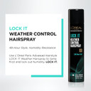 L'Oréal Paris Advanced Hairstyle Lock It Weather Control Hairspray, 8.25 Oz. (Packaging May Vary)