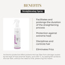 Salerm - Smoothing Hair Spray - Lisos Hair Lab - 250 Ml - Eases And Prolongs Smoothing Results - With Hydrolyzed Keratin - Heat Protector For Hair - Eliminates Frizz