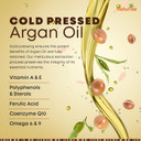 Organic Argan Oil For Hair & Skin  Cold Pressed, Unrefined, Pure Argan Oil Of Morocco For Face Skin Moisture & Hair Growth  Non-Gmo, Gluten Free Oils With Vitamins & Fatty Acids (2 Fl. Oz.)