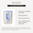 Salerm - Hydrating Hair Mask - Deep Impact Plus - 200 Ml - Deep Hair Hydration - For Use After Keratin Shot + Keramix Treatment - Smooth And Straight Hair