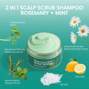 Scalp Scrub: Rosemary Mint Scalp Exfoliator Clean The Scalp Buildup Soothes Itchy Scalp For Women Men