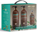 Argan Magic Hair Care Essentials Trio - Shine Boosting Shampoo | Moisturizing Conditioner | 10 In 1 Leave In Spray | Restores Shine & Elasticity | Hydrates | Detangles | Made In Usa (32 Oz / 8 Oz)