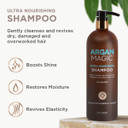 Argan Magic Ultra Nourishing Shampoo - Argan Oil And Antioxidants To Nourish And Restore Damaged And Over-Processed Hair Types | Made In Usa, Paraben Free, Cruelty Free (1 Liter)