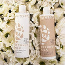 Purezero Coconut Milk Shampoo & Conditioner Set - 100% Vegan & Cruelty Free - Intense Hydration & Increase Shine - Zero Sulfates, Parabens, Dyes - Fight Dandruff & Frizz