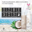 Purezero Coconut Milk Shampoo & Conditioner Set - 100% Vegan & Cruelty Free - Intense Hydration & Increase Shine - Zero Sulfates, Parabens, Dyes - Fight Dandruff & Frizz