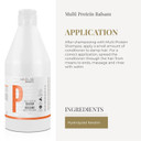 Salerm - Hair Conditioner - Multi-Proteins Hair Lab Balm - 600 Ml - Helps Strengthen And Repair Hair - Adds Volume - Paraben-Free