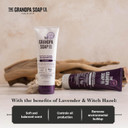 The Grandpa Soap Company Clarifying Witch Hazel Shampoo - Removes Buildup, With Witch Hazel & Lavender Flower, For All Hair Types, Vegan, Sulfates And Parabens Free, 8 Fl Oz