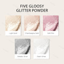 Kyda Highlighter Powder Spray, High Gloss Glitter Spray, Sparkling Powder Makeup, For Face And Body Glitter Cosmetic-Champagne Gold Kyda Highlighter Powder Spray, High Gloss Glitter Spray, Sparkling Powder Makeup, For Face And Body Glitter Cosmetic-Champagne Gold