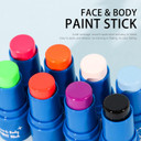 Kyda Black Body Paint Stick, Eye Black Stick For Sports, Body Paint Stick For Adults And Kids, Halloween Skeleton Goths Zombie Cosplay Sfx Makeup, Clown Black Stick