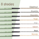 Grey Brown Eyebrow Pencil, Ultra Slim Automatic Eyebrow Pen Long Lasting, Waterproof Micro Fine Triangle Tip Double Head Brow Sculptor For Natural Eye Brow Lamination Makeup Look, Brunette, Yes.Eye Do