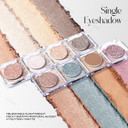 Kyda Single Matte Eyeshadow, Nude Beige Brown Eyeshadow, Ultra-Fine Smooth Press Powder, Lightweight Blendable Eyes Shadow, Soft Buildable Color, Daily Matte Brown Eyes Makeup, Warm Sweater