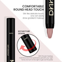 Evpct 2Pcs Cream Eyeshadow Sticks Set For Eyes Waterproof, Blue Shimmer & Purple Shimmer Matte Eye Shadow Stick Pencil Pen Bulk Sombras En Crema Para Ojos 32+33