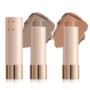 Kyda 2 Colors Contour Stick, Natural Matte Cream Contour, Lightweight Non-Clumping Face Shaping Makeup, Blendable Smooth Matte Bronzer Stick, Buildable Coverage, Portable Travel Size, Cold + Neutral