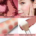 Kyda 8 Colors Face Blush Palette, Natural Matte Blush Palette, Smooth Blendable Powder, Multiuse Blusher Makeup With Contour And Highlighter Kyda 8 Colors Face Blush Palette, Natural Matte Blush Palette, Smooth Blendable Powder, Multiuse Blusher Makeup With Contour And Highlighter