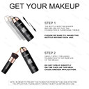 Kyda Airbrush Foundation Spray, Lasting Matte Foundation, Lightweight Cover, Smooth Blendable, Moisturizing Makeup Primer With Soft Brush Applicator-#120 Classic Ivory Kyda Airbrush Foundation Spray, Lasting Matte Foundation, Lightweight Cover, Smooth Blendable, Moisturizing Makeup Primer With Soft Brush Applicator-#120 Classic Ivory