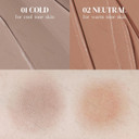 Kyda Contour Stick, Natural Matte Cream Contour, Lightweight Non-Clumping Face Shaping Makeup For Warm Tone, Blendable Smooth Matte Bronzer Stick, Buildable Coverage, Portable Travel Size, 02 Neutral