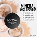 Kyda Mineral Powder Bronzer, Spf 35, Loose Mineral Bronzer, Lightweight Face Contour Powder, Buildable Coverage For Natural Glow Contour Makeup, Blendable Formula, 0.28 Oz, Warmth