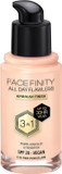 Max Factor Facefinity 3-In-1 All Day Flawless Liquid Foundation, Spf 20-10 Fair Porcelain, 30 Ml