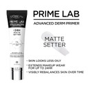 L'Oreal Paris Prime Lab Up To 24H Matte Setter Face Primer Infused With Salicylic Acid To Grip And Extend Makeup With A No Shine Finish, 1.01 Fl Oz