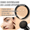 Mushroom Head Air Cushion Bb Cream Cc Cream Moisturizing Liquid Foundation, Concealer - Lasting Makeup Base For Even Skin Tone (#02 Natural)