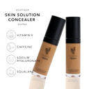Touch Skin Solution Concealer | Velvet | Full-Coverage & Long-Lasting Wear | Nourishing Formula With Caffeine, Vitamin E & Hyaluronic Acid | Seamless Matte Finish