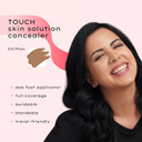 Touch Skin Solution Concealer In Taffeta | Full Coverage Liquid Concealer Makeup For Face And Body | Blendable | Vitamin E, Caffeine, Squalane, And Sodium Hyaluronate | Travel Essentials Touch Skin Solution Concealer In Taffeta | Full Coverage Liquid Concealer Makeup For Face And Body | Blendable | Vitamin E, Caffeine, Squalane, And Sodium Hyaluronate | Travel Essentials