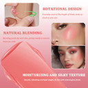 Cream Blush Stick, Natural-Looking Matte Finish Makeup Blush Stick, Hydrating Long Lasting Lightweight Blendable Blush For Cheeks (#6 Bronze Glow, 1 Pc)