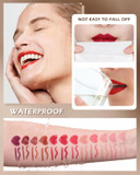 Hydrating Tinted Lip Balm, Glossy Lip Balm Plumper, Long Lasting Lipgloss Creamy Lipstick, Lightweight High-Pigment Lip Stain Pen Lip Crayon Stick,Valentine'S Day Makeup Gift For Women -04#Cherry Red