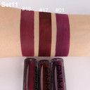 Amy'S Diary Matte Plum Liquid Lipstick 3Pcs Sets,24-Hour Lipstick Dark Deep Maroon Purple Brown Plum Red Lip Stain 24 Smudge Waterproof For Women (03#)