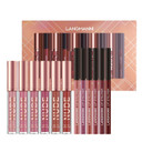 Langmanni 6 Matte Lipstick With 6 Lipliners Durable Makeup Set,Long-Lasting Non-Stick Cup Not Fade Waterproof Pigmented Velvet Lipgloss Kit Beauty Cosmetics Makeup Gift For Girls (#B)