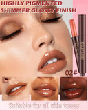Hydrating Shimmer Lipstick,Moisturizing Jelly Lip Gloss,Nude Brown Lipstick Pen,Long Lasting Waterproof Tint Lip Balm Plumping Lip Stain Pen,Women'S Day Makeup Gift For Women Girl-02
