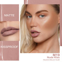 Oulac Matte Liquid Brown Lipstick For Women, Long Lasting Lipstick Waterproof Lip Stain, No Transfer, Creamy High Pigmented Formula With Rose Oil, Vegan & Cruelty-Free M27