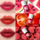 Lip Tint Stain Set, Korean Water Tint Lightweight Non-Sticky, Waterproof Long Lasting Liquid Blush & Lip Stain, Transfer-Proof, Matte Finish Lip Color Makeup (Fruit Platter)
