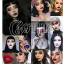 4Pcs Dark Red Purple Blue Black Matte Liquid Lipstick Sets,Matte Lipstick Lip Stain Long Lasting 24 Waterproof Lip Gloss Gift Set Matt Liquid Makeup Lipstick For Women Halloween Party Cosplay(Set C)