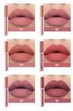 6Pcs Matte Liquid Lipstick Makeup Set, Matte Liquid Long-Lasting Wear Non-Stick Cup Not Fade Waterproof Lip Gloss (Set A)