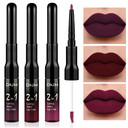 Evpct 1Pcs Dark Deep Brown Chocolate Matte Lip Liner And Liquid Lipstick Stain Makeup Set For Women, Long Lasting Smudge Proof Lipstick Labiales Matte Mate Larga Duracion Listip 24 Hours Originales,04