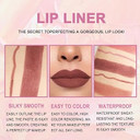 Evpct 1Pcs Light Brown Lip Liner And Lipstick Set Kit For Women Matte Lips Kit With Lip Liner Lip Stains Long Lasting Waterproof 24 Hour Lipstick And Lip Liners Combo Lipliners Pencil Set 10